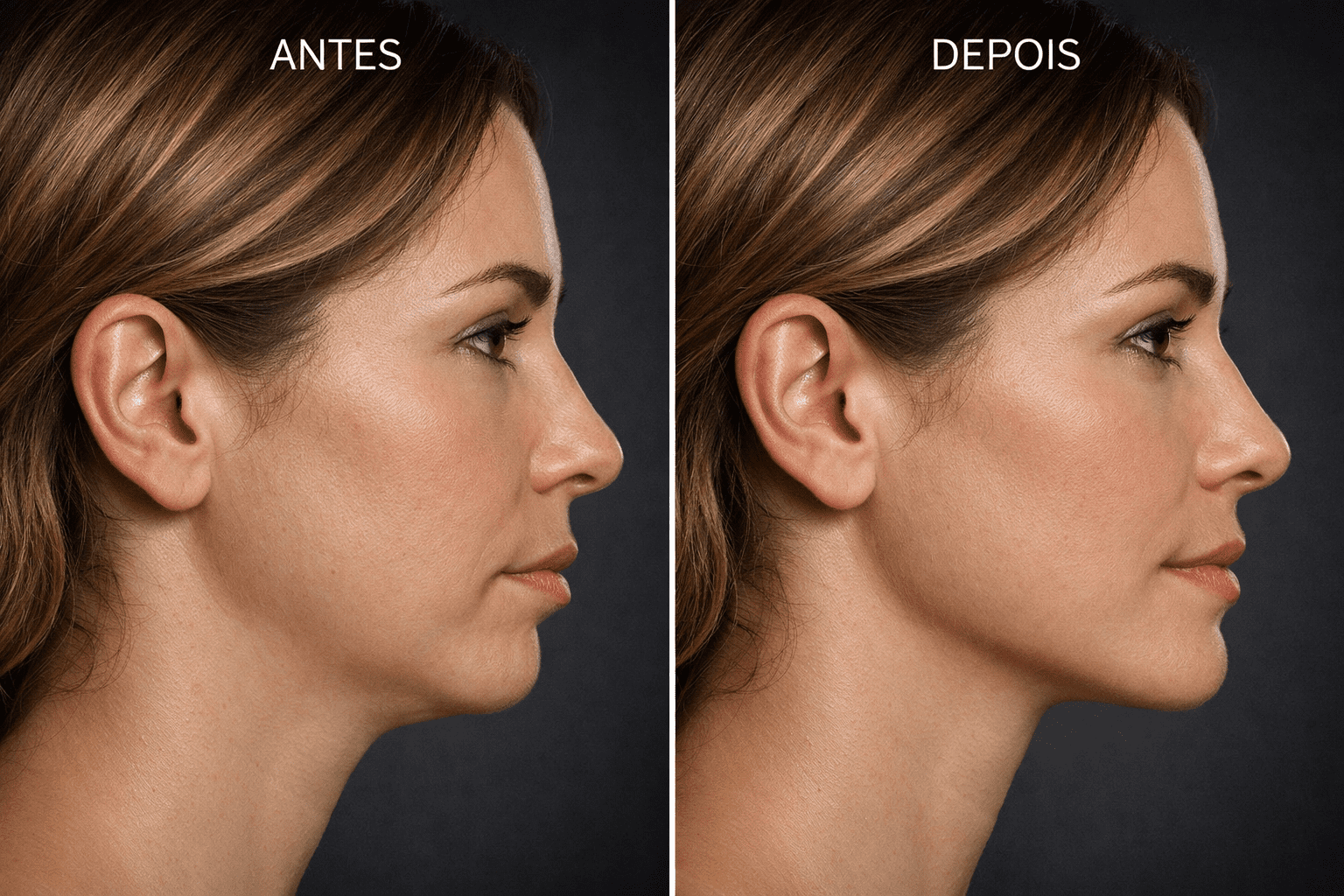 Cirurgia Ortognática. Antes e depois.