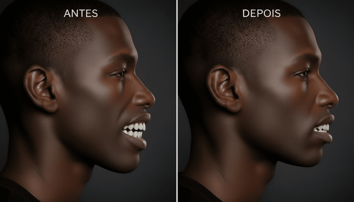 Cirurgia Ortognática. Antes e depois. Belo Horizonte.